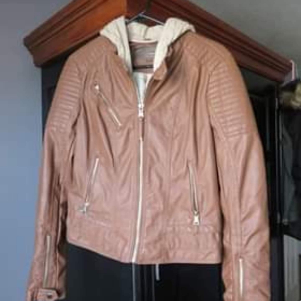 Ci Sono Brown Pleather Jacket US Medium